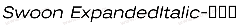 Swoon ExpandedItalic字体转换